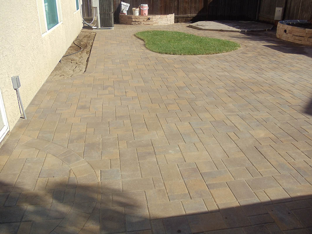 Brick paver installation in El Dorado Hills