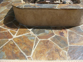 Flagstone installation in Saramento