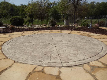 Natural Pennsylvania Bluestone flagstone patio with mortar joints installed in El Dorado Hills, CA
