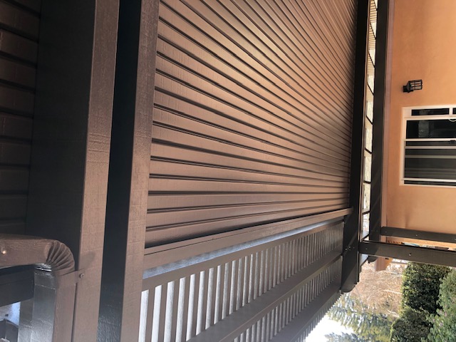 Custom stamped concrete patio with fire pit area installed by Delta Construction in Elk Grove, CA