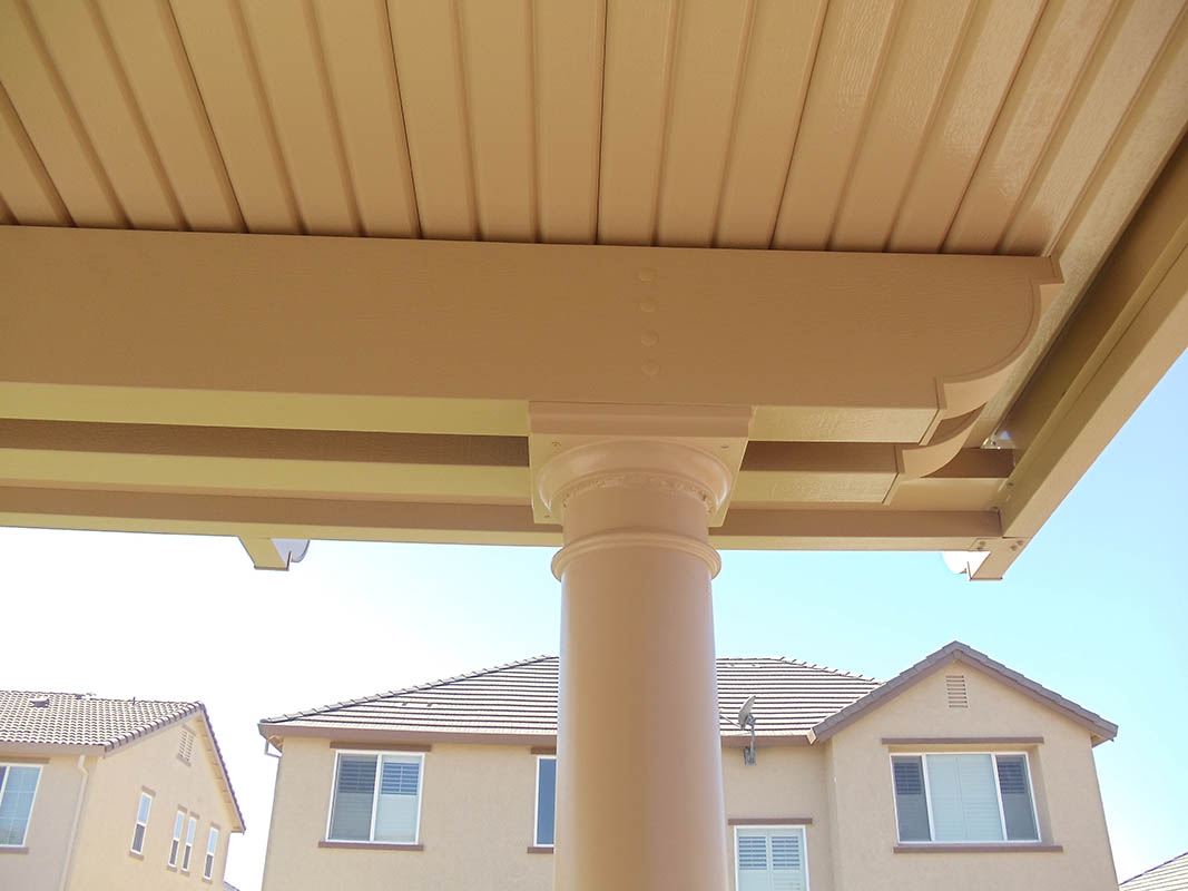 Custom stamped concrete patio with fire pit area installed by Delta Construction in Elk Grove, CA