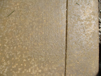 Close up of a slip resistant salt rock finish concrete pool deck in Elk Grove, CA