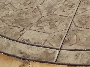 Custom stained concrete service installed by Delta Construction & Landscaping in Elk Grove.