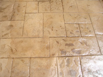 Custom stamped concrete service installed by Delta Construction & Landscaping in Elk Grove.