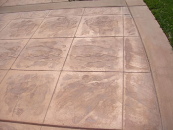 Custom stamped concrete service installed by Delta Construction & Landscaping in Elk Grove.