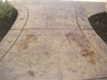 Custom stamped concrete service installed by Delta Construction & Landscaping in Elk Grove.